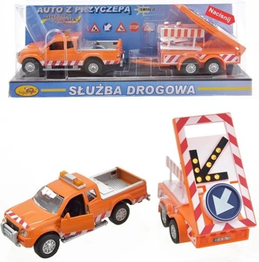 Auto del servizio stradale con rimorchio 28 cm
