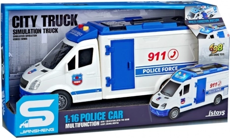 Auto della polizia a inerzia 1:16