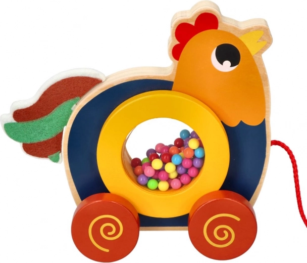 Giocattolo Trainante in Legno Kogucik Kukuryku