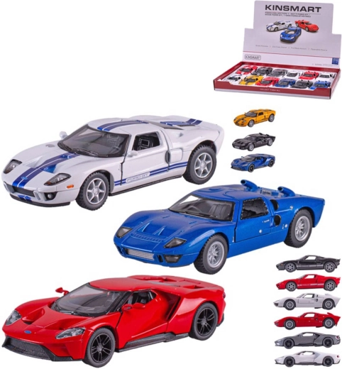 Modello auto in metallo Kinsmart Ford GT 13 cm con meccanismo a retrocarica - 1 pezzo