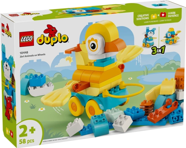 Lego duplo 3 in 1 animaletti su ruote