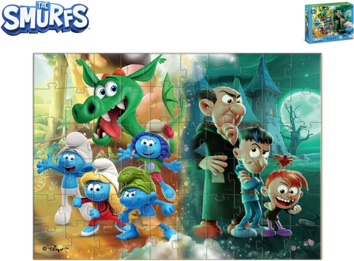 Puzzle per bambini dei Puffi Drago 60 pezzi