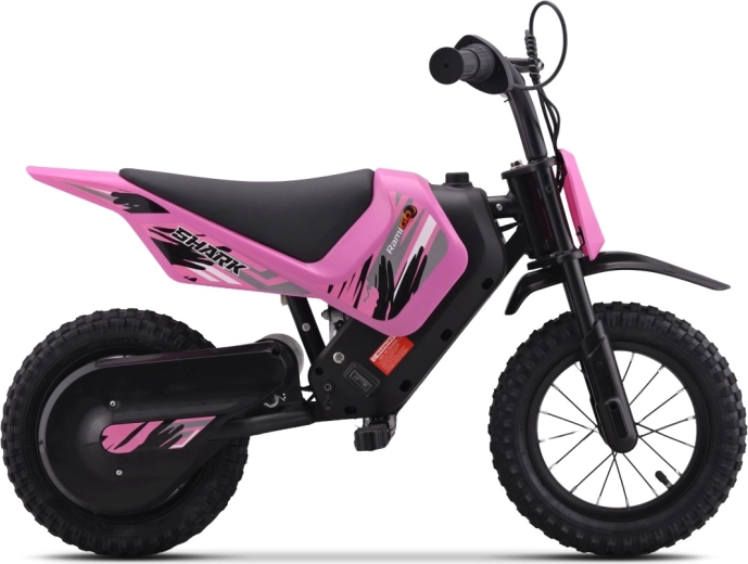 Motocicletta elettrica per bambini SHARK rosa
