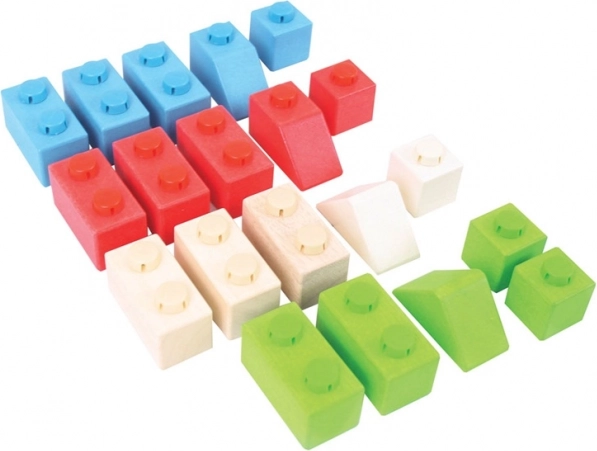 Bigjigs Baby Set Costruzioni in Legno Primario