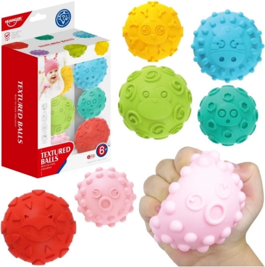 Palline sensoriali morbide – set da 6 pezzi