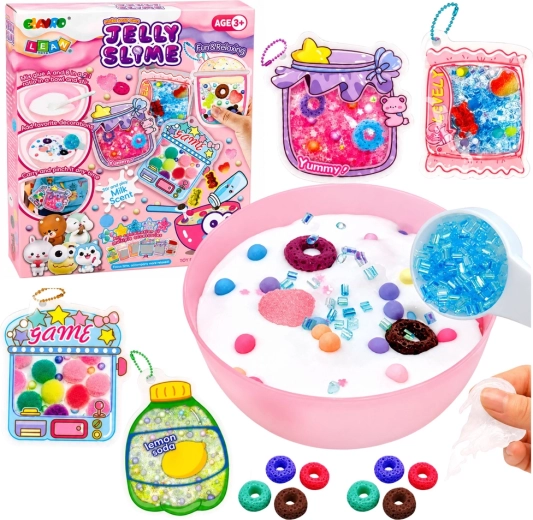 Kit creativo DIY per realizzare jelly slime con accessori