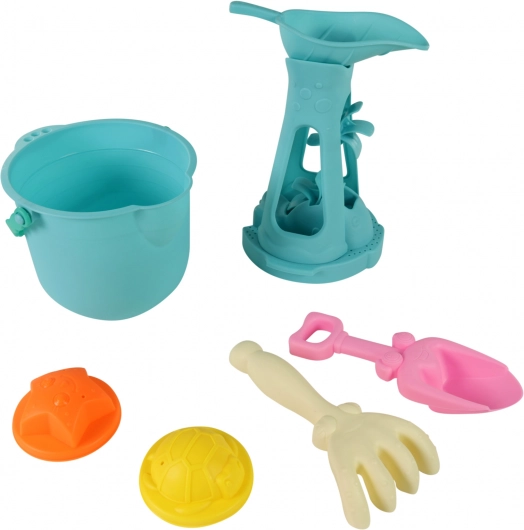 Colorato set di sabbia con mulino