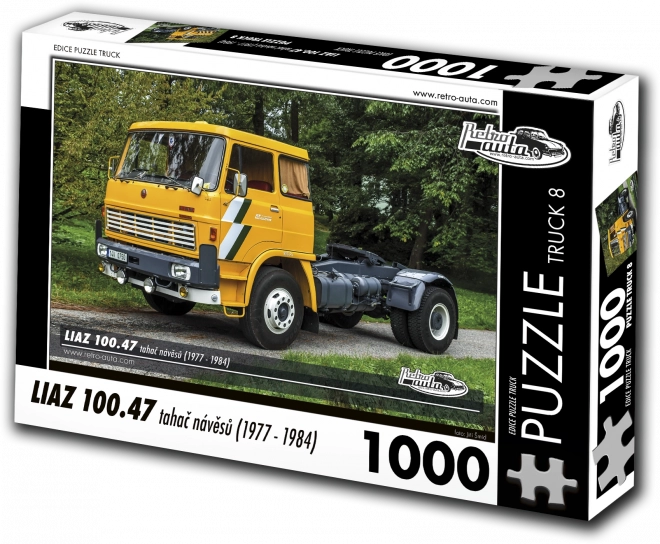 Puzzle Retro-auto Camion LIAZ 100.47 trattore di semirimorchi (1977–1984) – 1000 pezzi