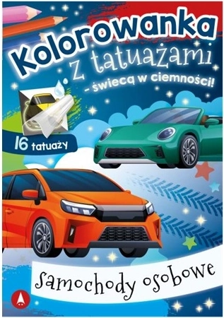 Tatuaggi lavabili luminosi per bambini – auto