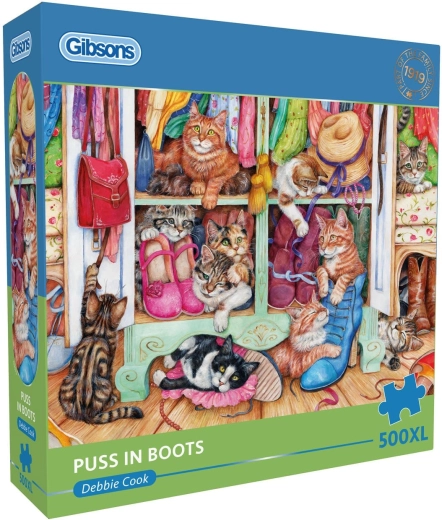 Puzzle Gibsons Gatti con gli stivali XL 500 pezzi