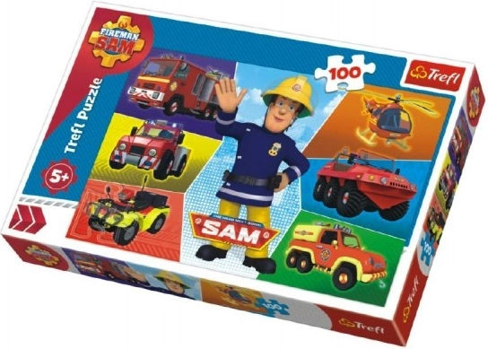 Puzzle 100 pezzi – Vigile del Fuoco Sam: veicoli di soccorso