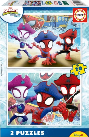 Educa puzzle Spidey e i suoi fantastici amici 2×20 pezzi