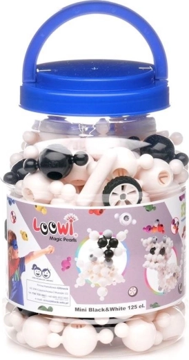 Loowi Magic Pearls Black & White – costruzioni 125 pz