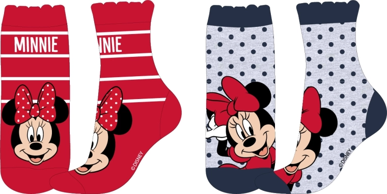 Calzini da bambina Minnie Mouse (mix varianti) 23–34 - 1 pezzo