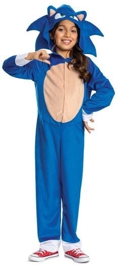 Costume Sonic per bambini 4-6 anni