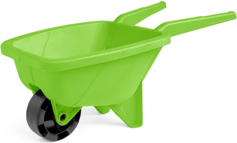 Carriola verde per bambini per la sabbia