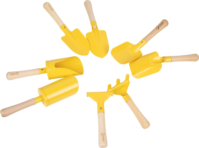 Classic World Edu attrezzi in metallo per sabbia e giardino per bambini, 8 pz