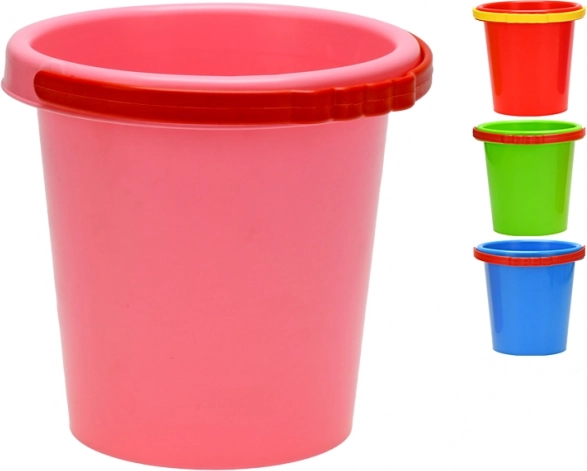 Secchiello di plastica per sabbia 14 cm per bambini