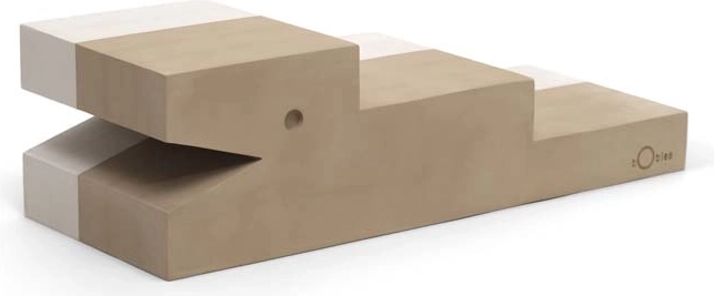 bObles Coccodrillo M sand grey – giocattolo sensoriale di equilibrio per bambini