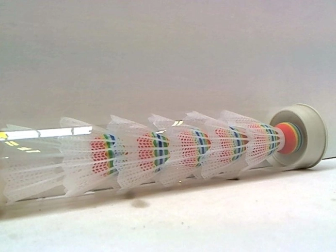 Volani da badminton colorati 6 pezzi