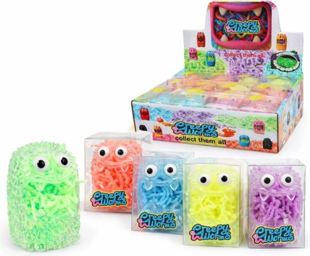 Vermi nel mostro 8 cm – giocattolo di plastica per bambini