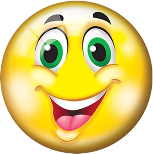 Pallone per bambini con faccina sorridente 23 cm