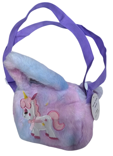 Borsetta crossbody PINK con unicorno e stelline