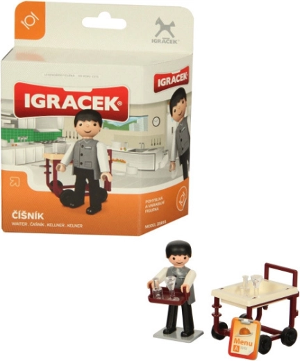 EFKO Igráček cameriere – personaggio con accessori in scatola