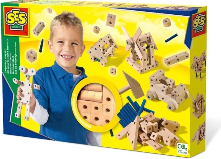 SES Creative Piccola falegnameria – set di costruzioni in legno