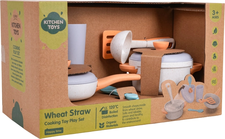 Set di stoviglie per bambini in bioplastica
