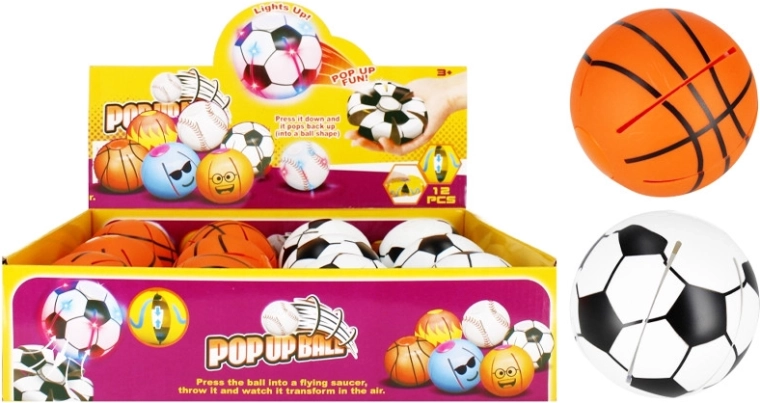 Pallina sportiva pop-up antistress da spremere - 1 pezzo
