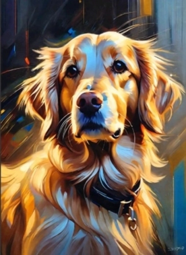 Pittura diamantata – ritratto di Labrador Retriever 30 × 40 cm