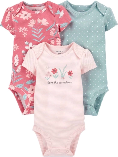 Body da bambina CARTER'S a maniche corte, 3 pz – PRE