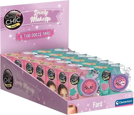 Clementoni Crazy Chic set cosmetico creativo per mescolare le tonalità di trucco rosa
