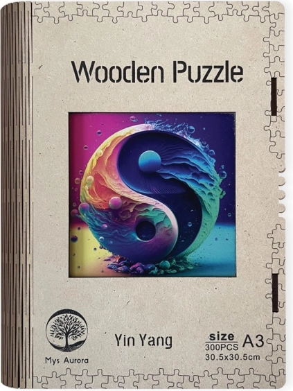 Puzzle in legno Yin Yang