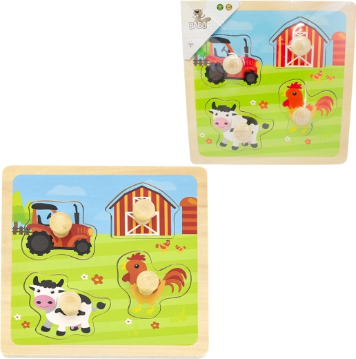 Puzzle in legno fattoria BABU