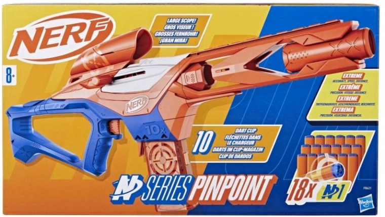 Nerf N Series Pinpoint blaster di precisione con caricatore e mirino