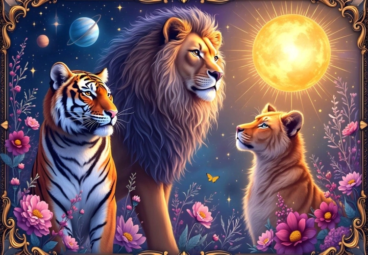 Puzzle Spazio Felino 1000 pezzi