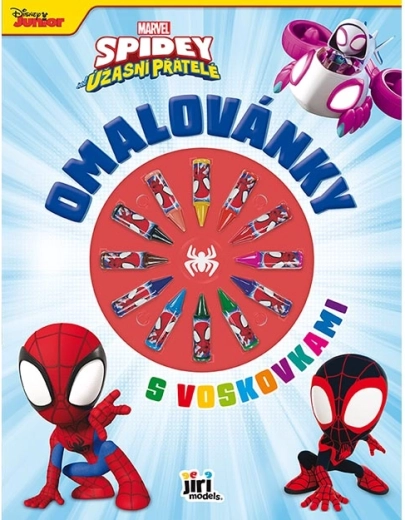 Album da colorare con pastelli a cera Spidey