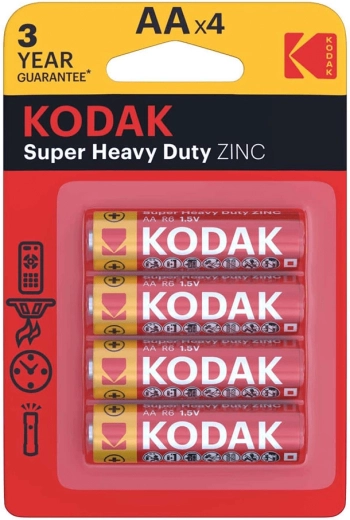 Kodak Heavy Duty batteria stilo zinco AA (R6) – confezione da 4