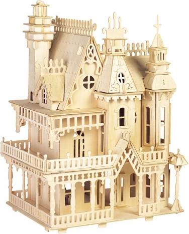 Woodcraft puzzle 3D in legno – villa