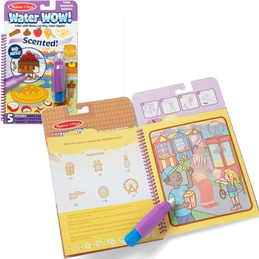Melissa & Doug Water WOW! album da colorare ad acqua profumato Dolci
