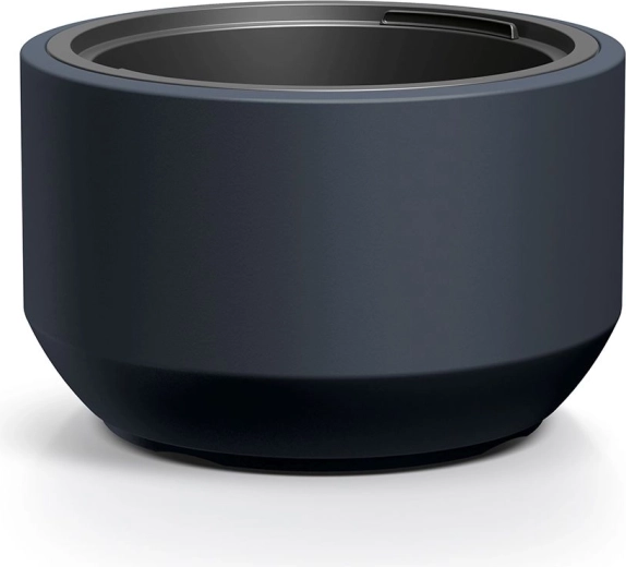 Vaso con inserto 39 cm antracite