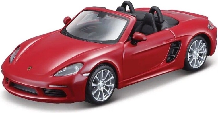 Bburago Porsche 718 Boxster rosso scuro 1:32