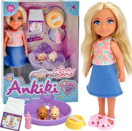 Bambola Ankiki WOOPIE Royal con cuccioli e accessori