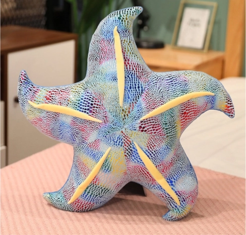 Stellina di peluche blu cuscino 20 cm