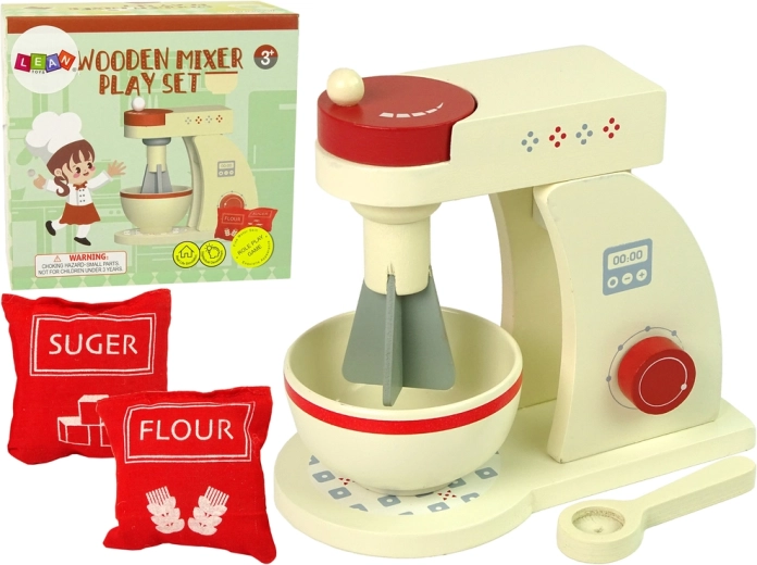 robot da cucina in legno – frullatore per bambini con accessori