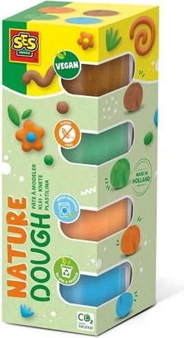 SES Plastilina Nature 4 × 90 g