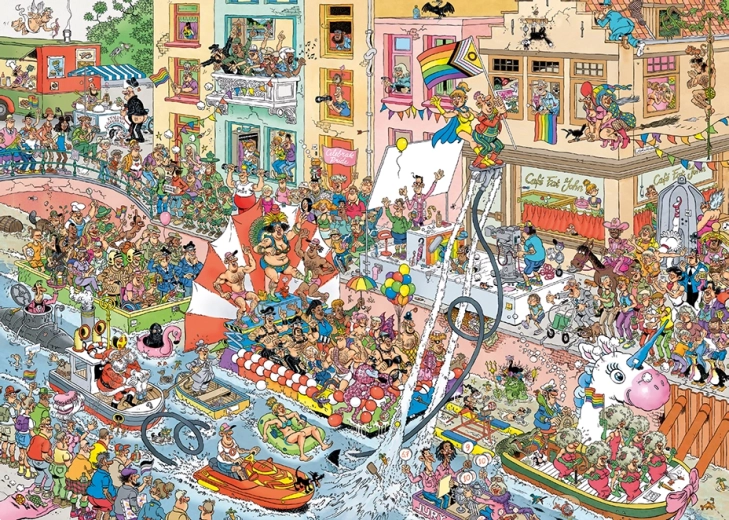Puzzle JUMBO Jan van Haasteren Pride festival 1000 pezzi