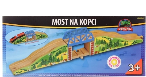 Vlàčky Max ponte sulla collina per ferrovie in legno